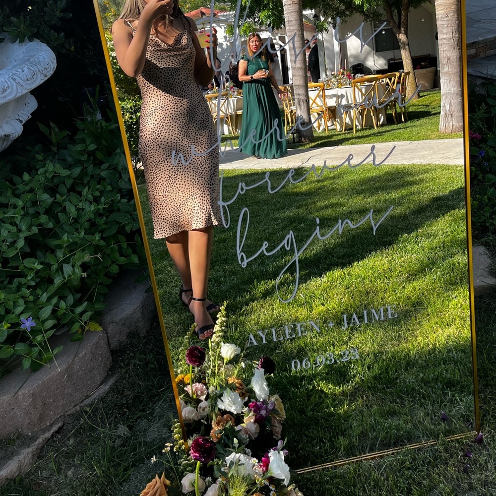 Satin midi dress
